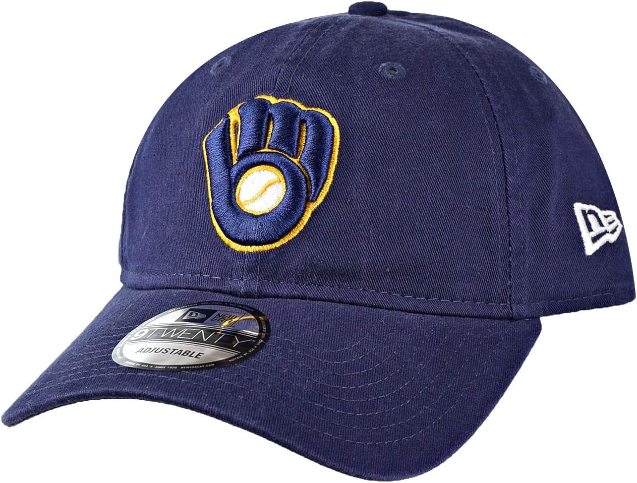 New Era Milwaukee Brewers 9TWENTY Core Classic Adjustable Hat - Navy