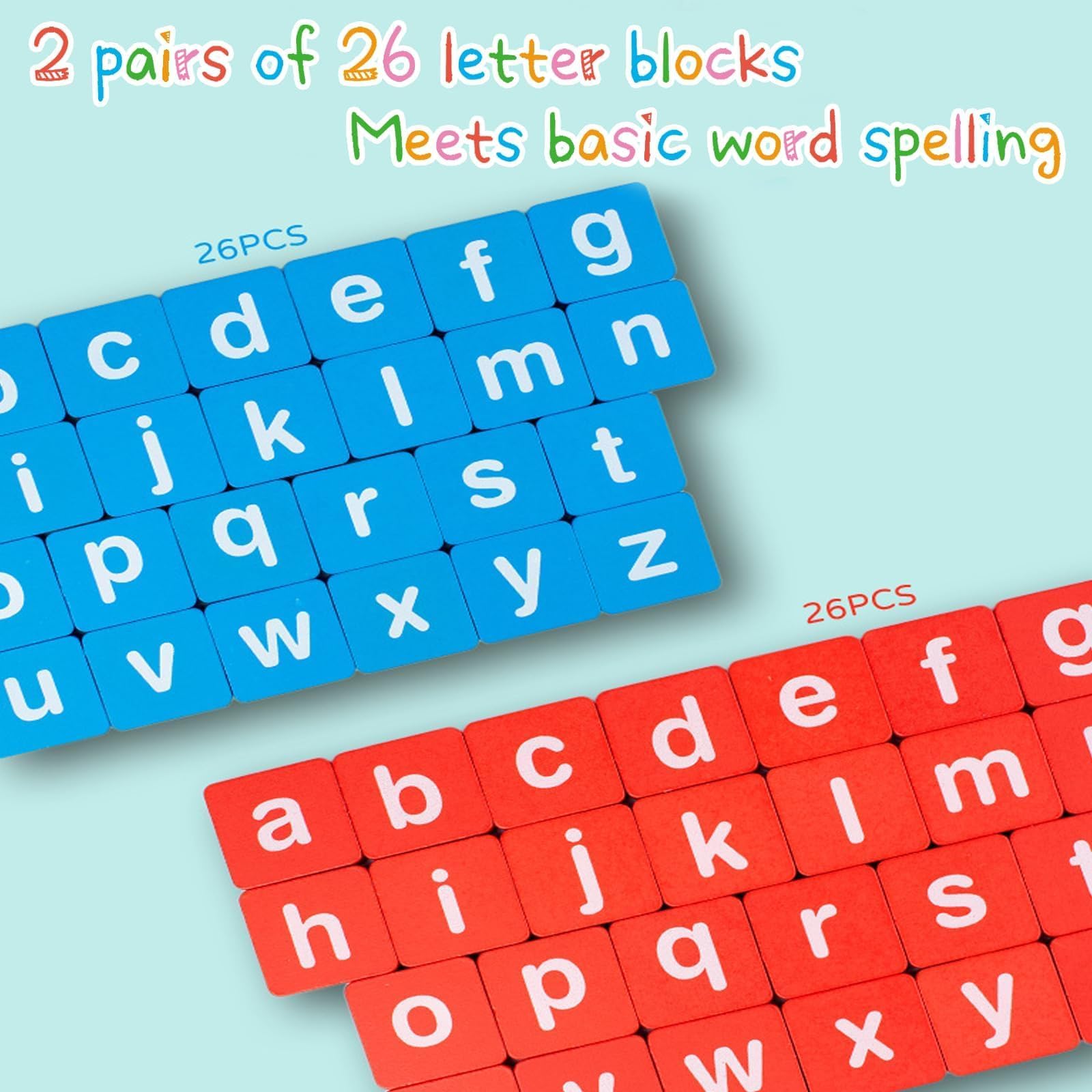 Juego Educativo Cuackamily – Aprende Letras Y Palabras Con Tablero Y Bloques De Madera Para Niños 3 A 6 Años