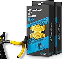 Vista 7 de ALIEN PROS Juego de 6 cintas amarillas para manillar de bicicleta EVA - Envuelve tu bicicleta para un paseo cómodo y impresionante