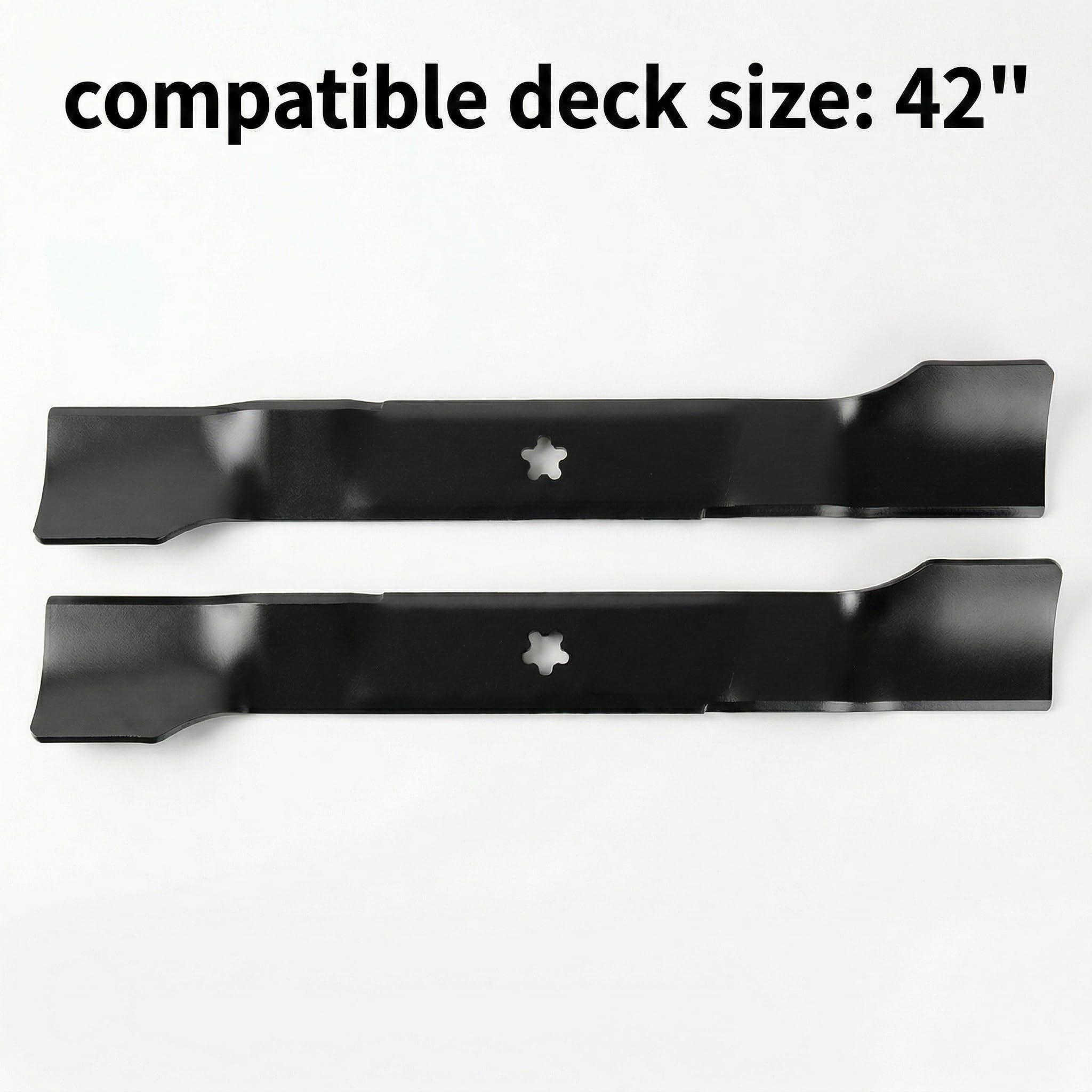 Cuchilla para cortacésped de elevación de 42 pulgadas, 2 piezas para Hu sqvarna 586918102 586918101, compatible con tractores de césped TS342 TS343 YTH2642TDF YT42DXL Z242E Z242F