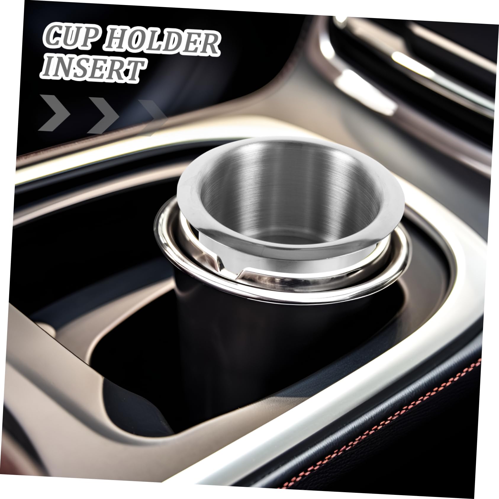 PACKOVE Stainless Steel Coaster Cup Holder for Couch Cup Holder for Table Cup Holder Insert Metal Cup Holder Cup Holders for Couch Car Cup Holder Replacement Cup Holder for Car re-usable