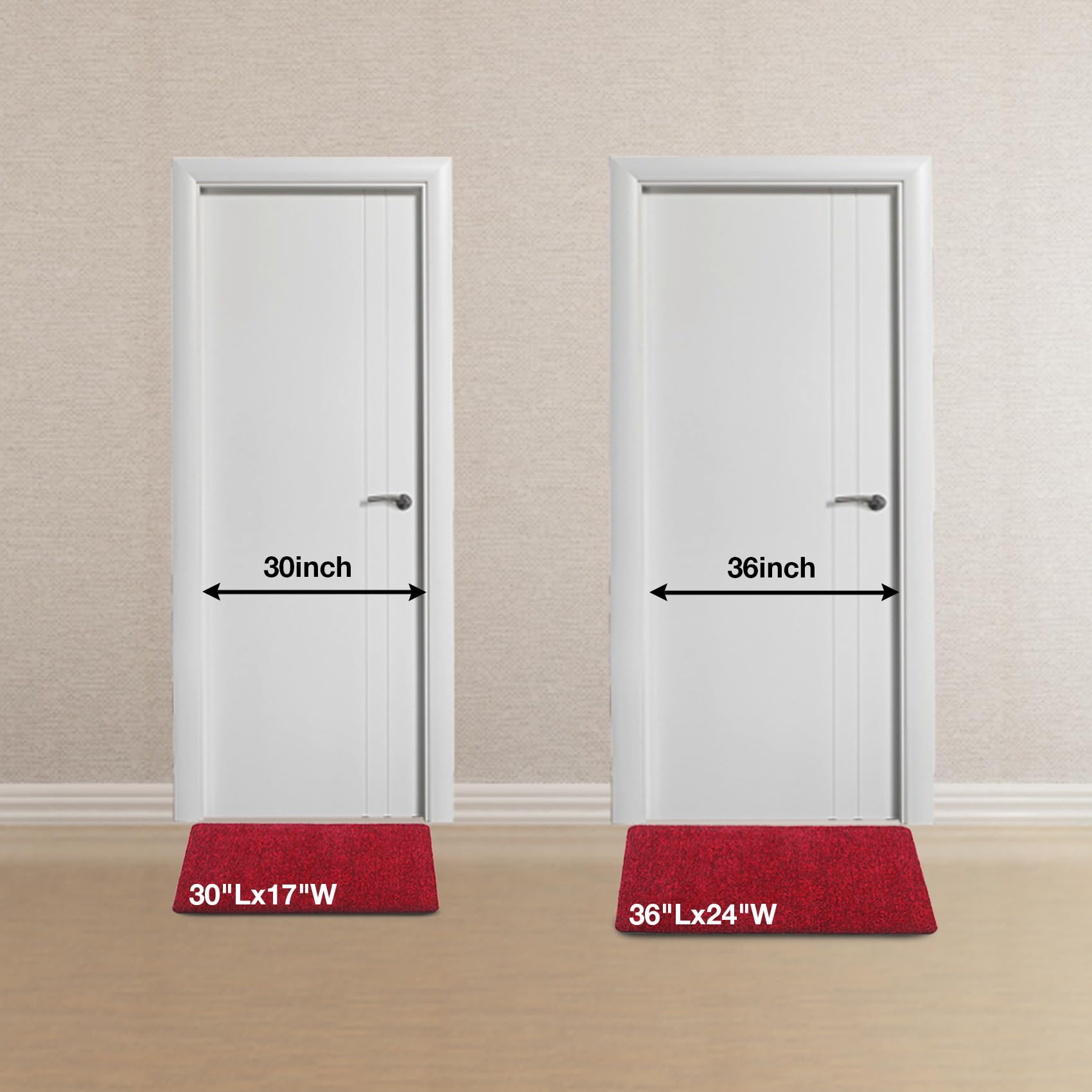 Neiza Indoor Ultra Thin Doormat, Low Profile Inside Doormats, 30