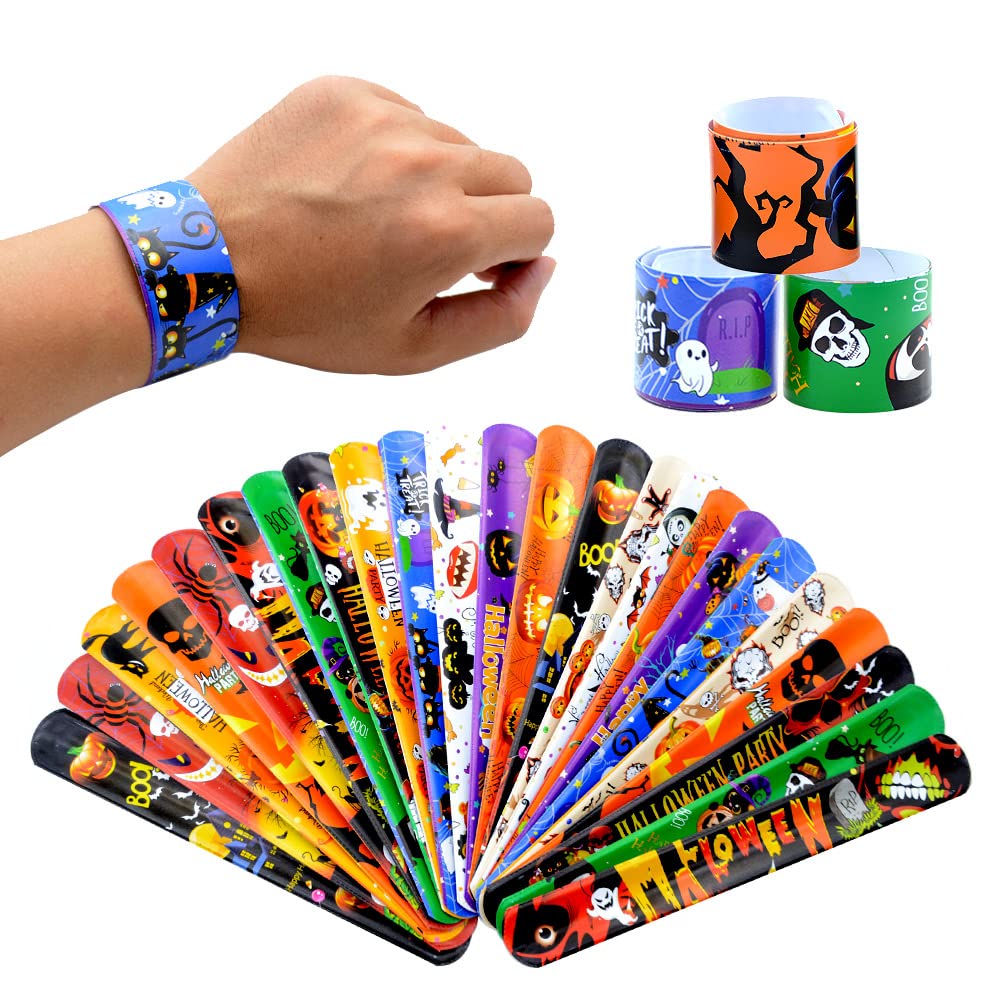Pack De 10 Pulseras Elásticas De Halloween - Diseños De Calabaza, Bruja, Fantasma Y Calavera, Silicona Suave, Para Fiestas Y Regalos