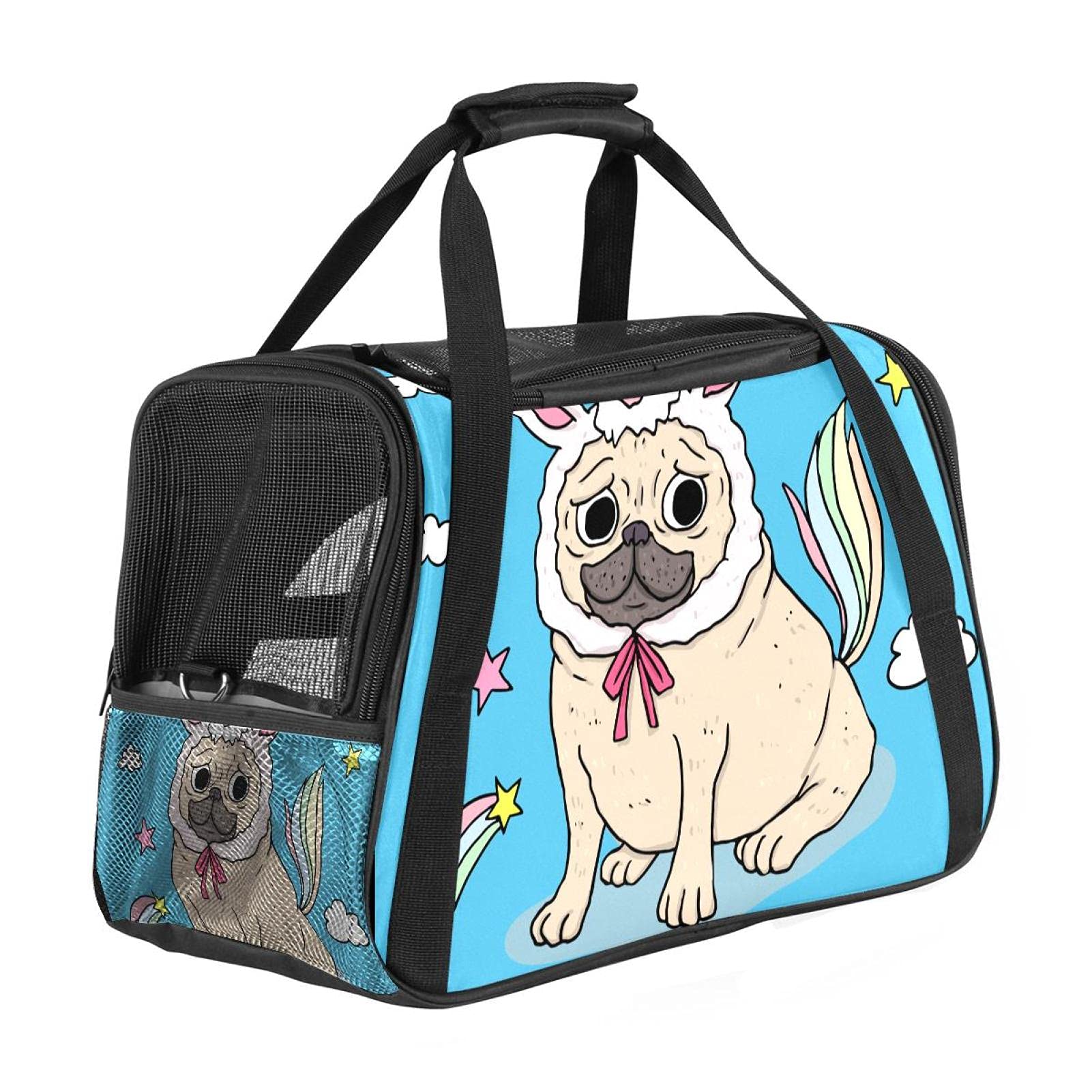 Sac de transport portable pour lapin et chat à parois souples