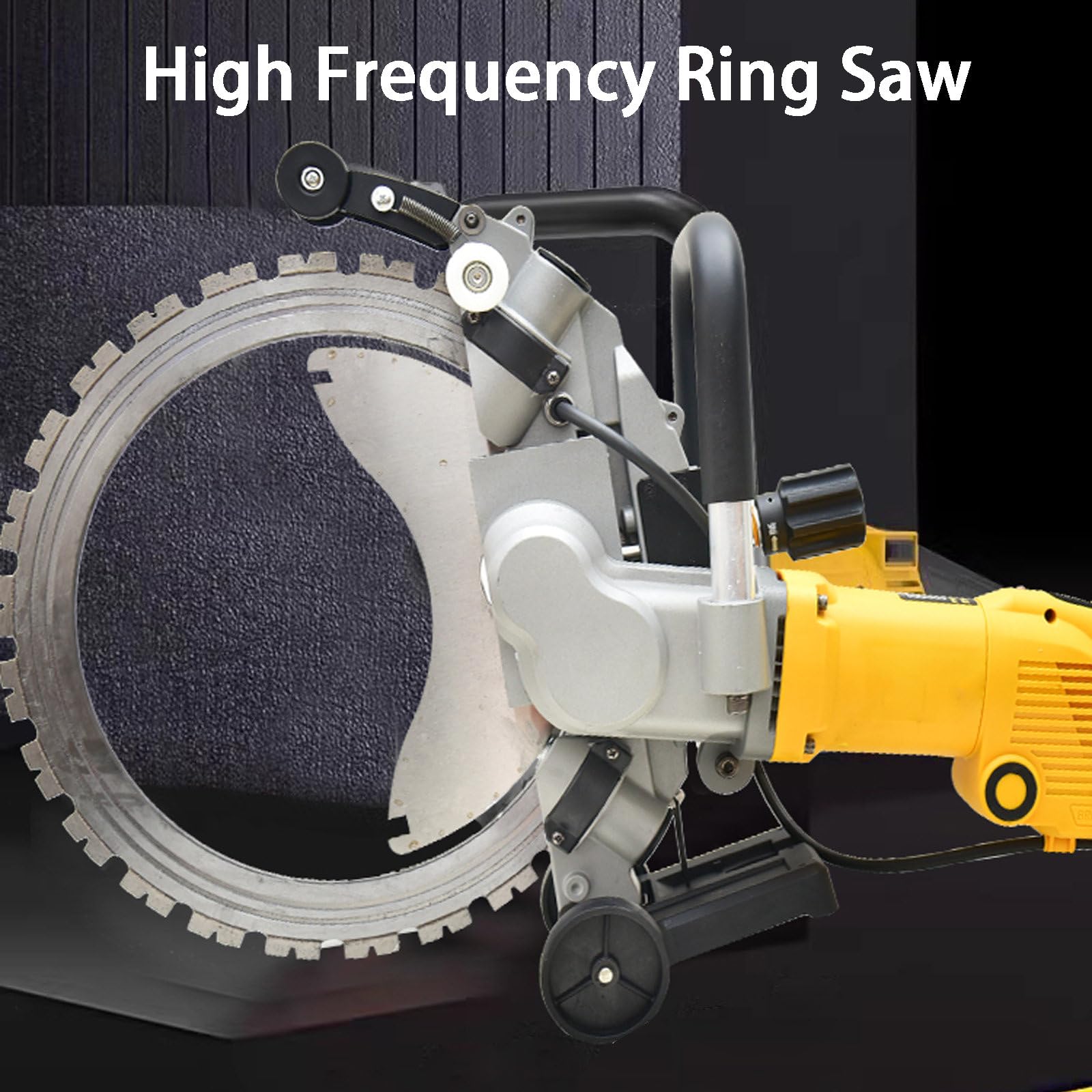 Sierra Circular para Hormigón De 5000W, Profundidad Máxima De Corte 16/29/39/49 cm, Máquina Cortadora De Pared, Serrín De Hormigón Eléctrico Toroidal Sin Escobillas,AC8300