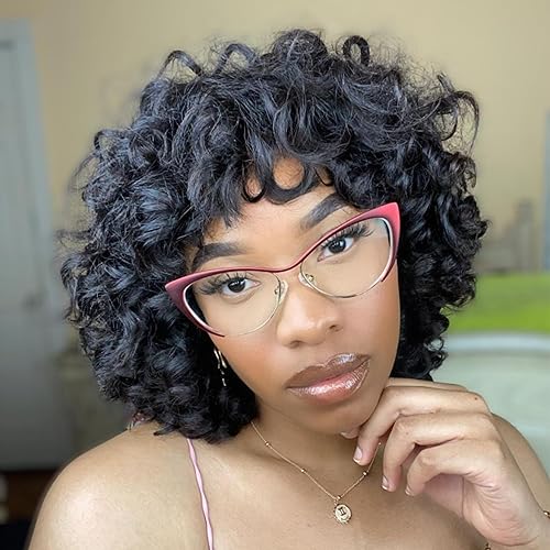 Miniatura 2 de Zeelool Gafas de bloqueo de luz azul ojo de gato de gran tamaño para las mujeres gafas de metal Ellen VFM0176