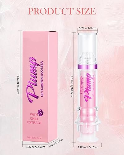 Miniatura 7 de Refuerzo para rellenar los labios, 2 colores, aceite de labios picante, brillo de labios, regordete y pout lips, hidratante y da volumen al glaseado