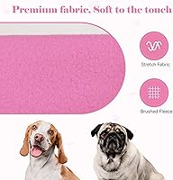 Vista 5 de Dog Sweaters for Large Dogs,Dog Hoodie Sweater Solid Soft Brushed Fleece Pet Clothes Pet Hoodie Sweatshirt with Pocket(Pink-XL)