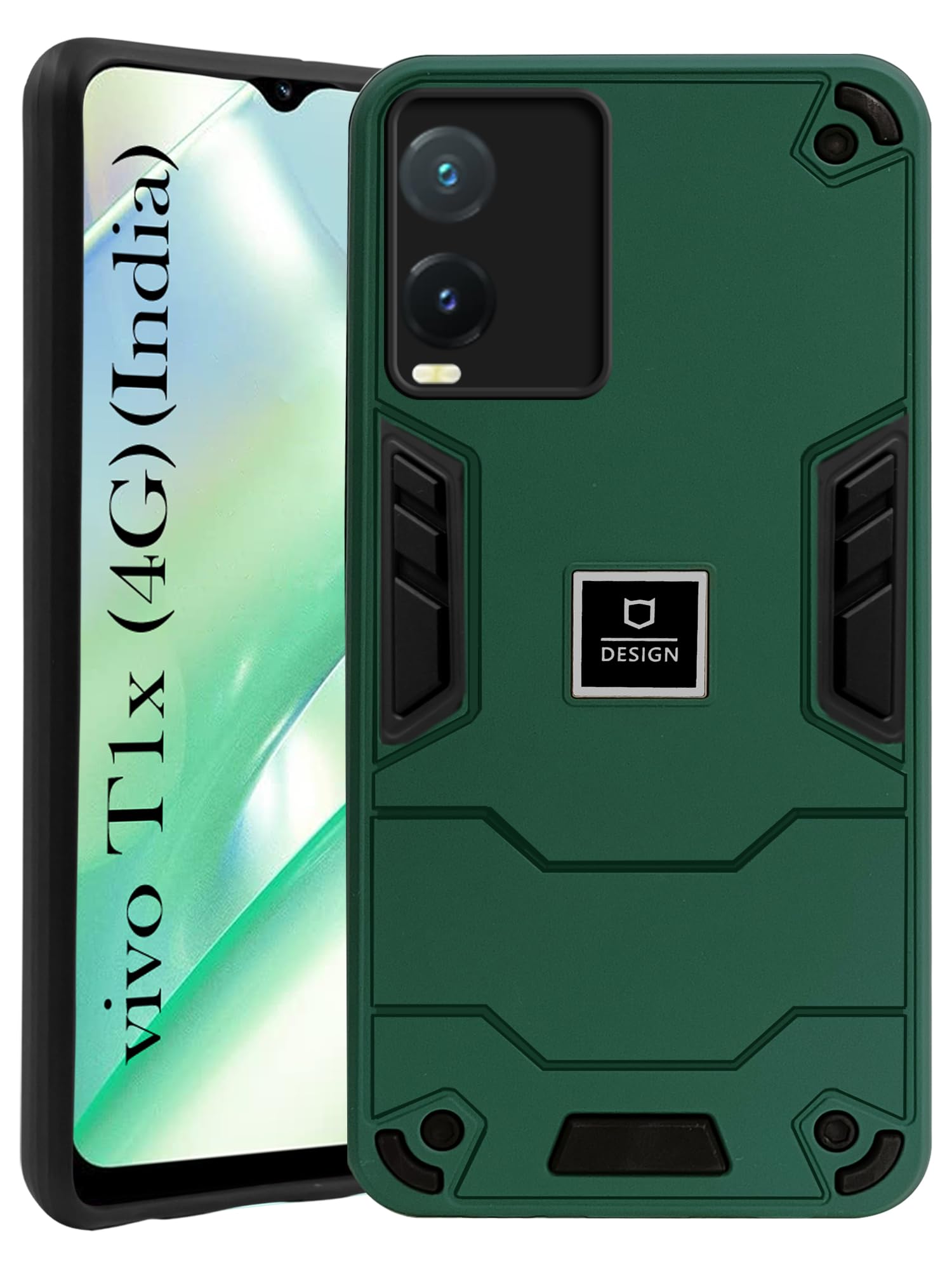 Jkobi Back Cover Case for Vivo T1x 4G (India) (Lightweight Hybrid Armor Shockproof Polycarbonate| Slim Green) (B0CBFXFP3N) Amazon Price History, Amazon Price Tracker