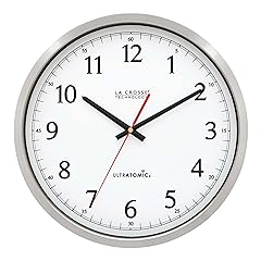 La Crosse Technology 404 1235 UA PL Ultr Atomic 14 inch Stainless Steel Wall Clock, Shatterproof photo La Crosse Technology 404 1235 UA PL Ultr Atomic 14 inch Stainless Steel Wall Clock, Shatterproof