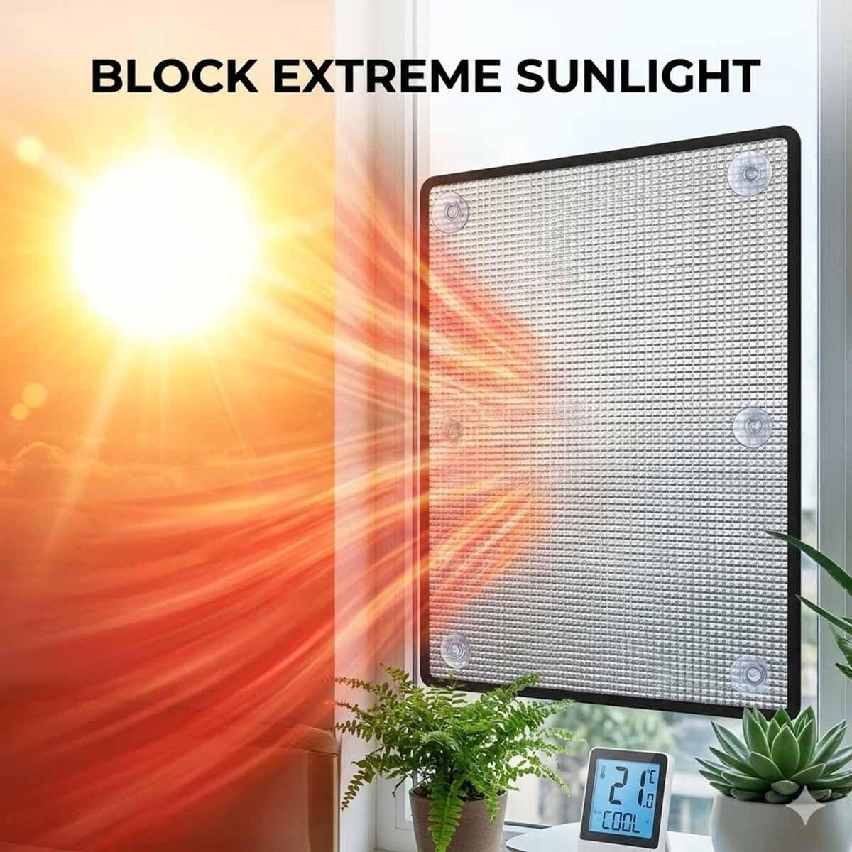 Film Anti Chaleur Anti-UV pour Fenêtre, Film Fenêtre Anti Chaleur pour Fenêtre De Toit, Films Protection Solaire Réfléchissant,avec Ventouse Thermique Anti Regard(Gris,130x195cm)