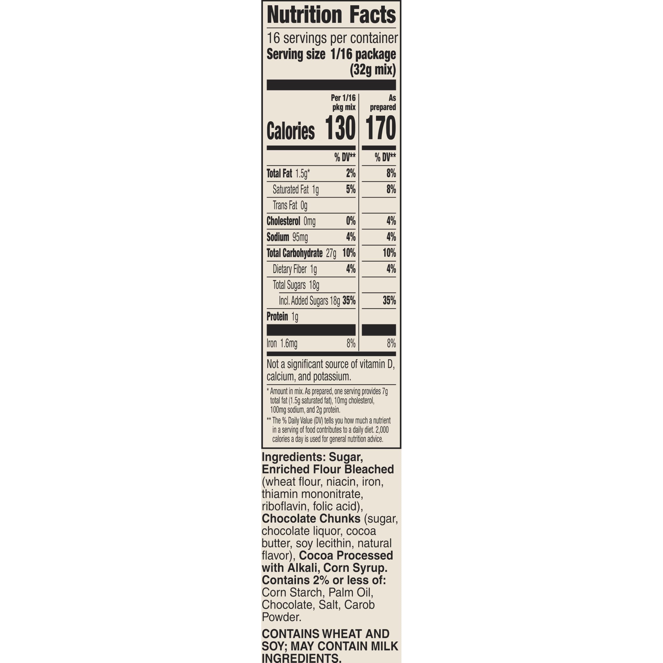 Betty Crocker Supreme Brownie Mix, Chocolate Chunk, 510 g