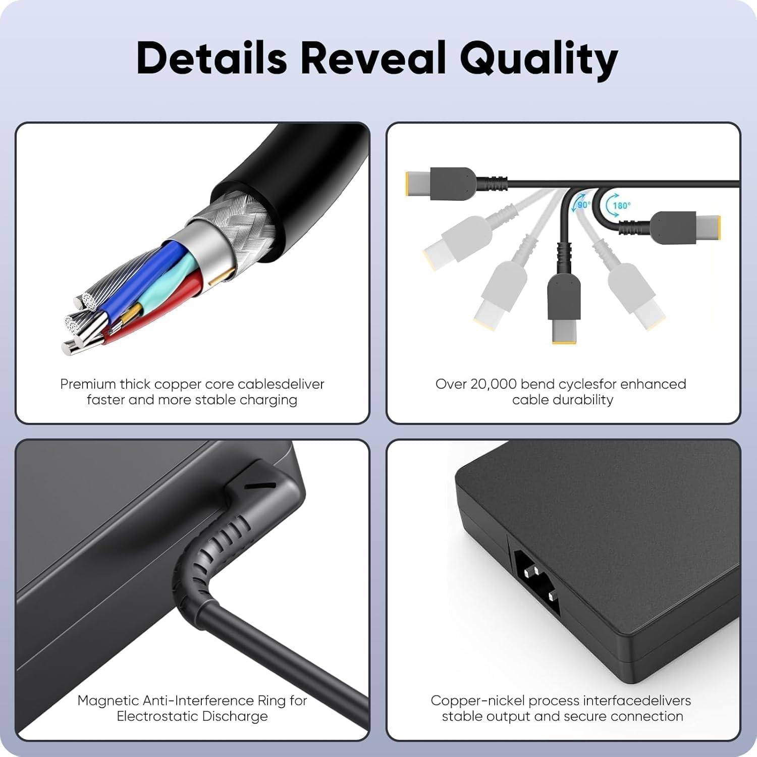 300W Laptop Charger Compatible with Lenovo Legion 5 5i 5P 7 7i pro 15 16 17 R9000P R9000K Y9000K Y9000X, ADL300SDC3A GX21F23045 SA10R16956 5A10W86289 Power Adapter Supply Cord