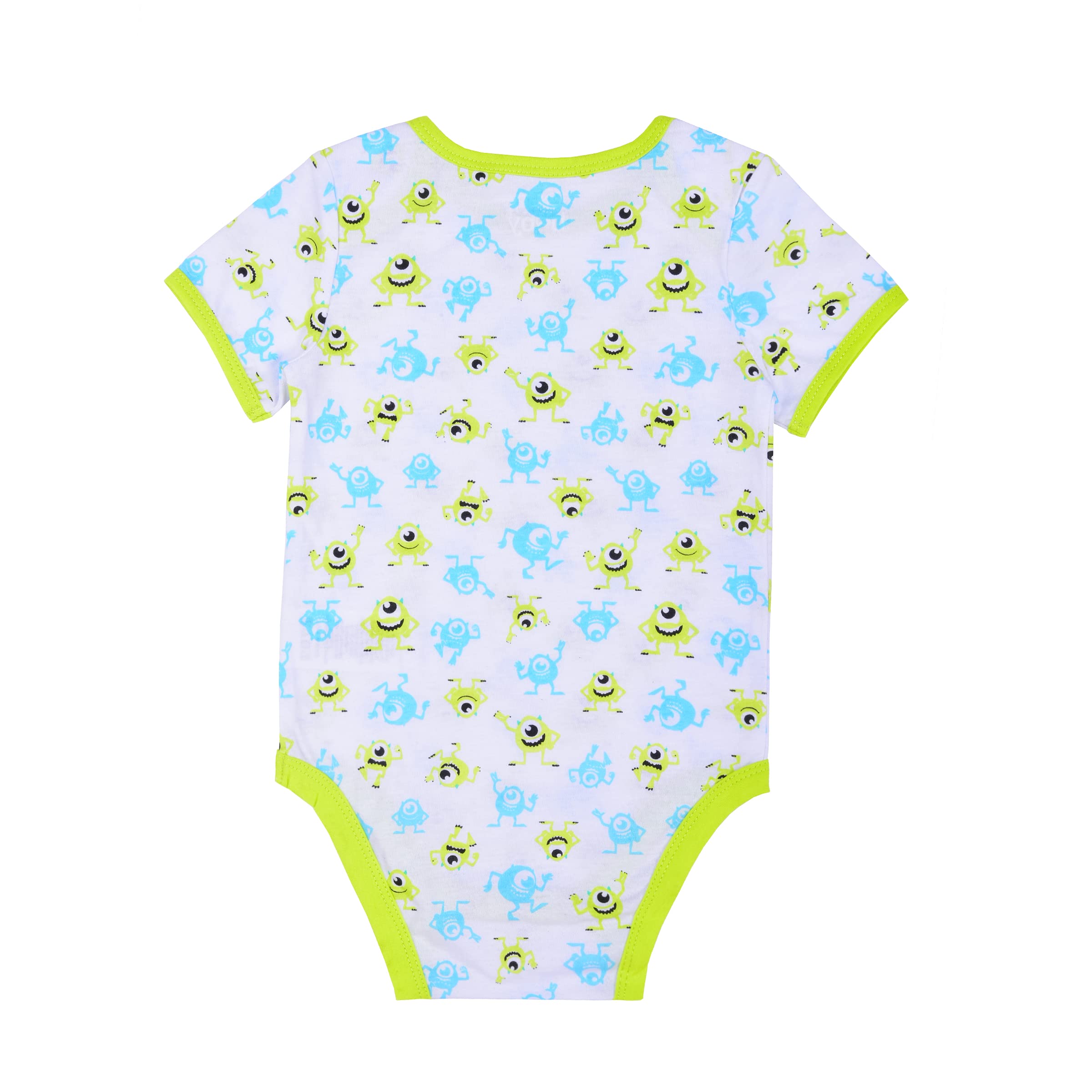 Disney Baby Boys' Monster Inc. Mike body i śliniak (3 sztuki)