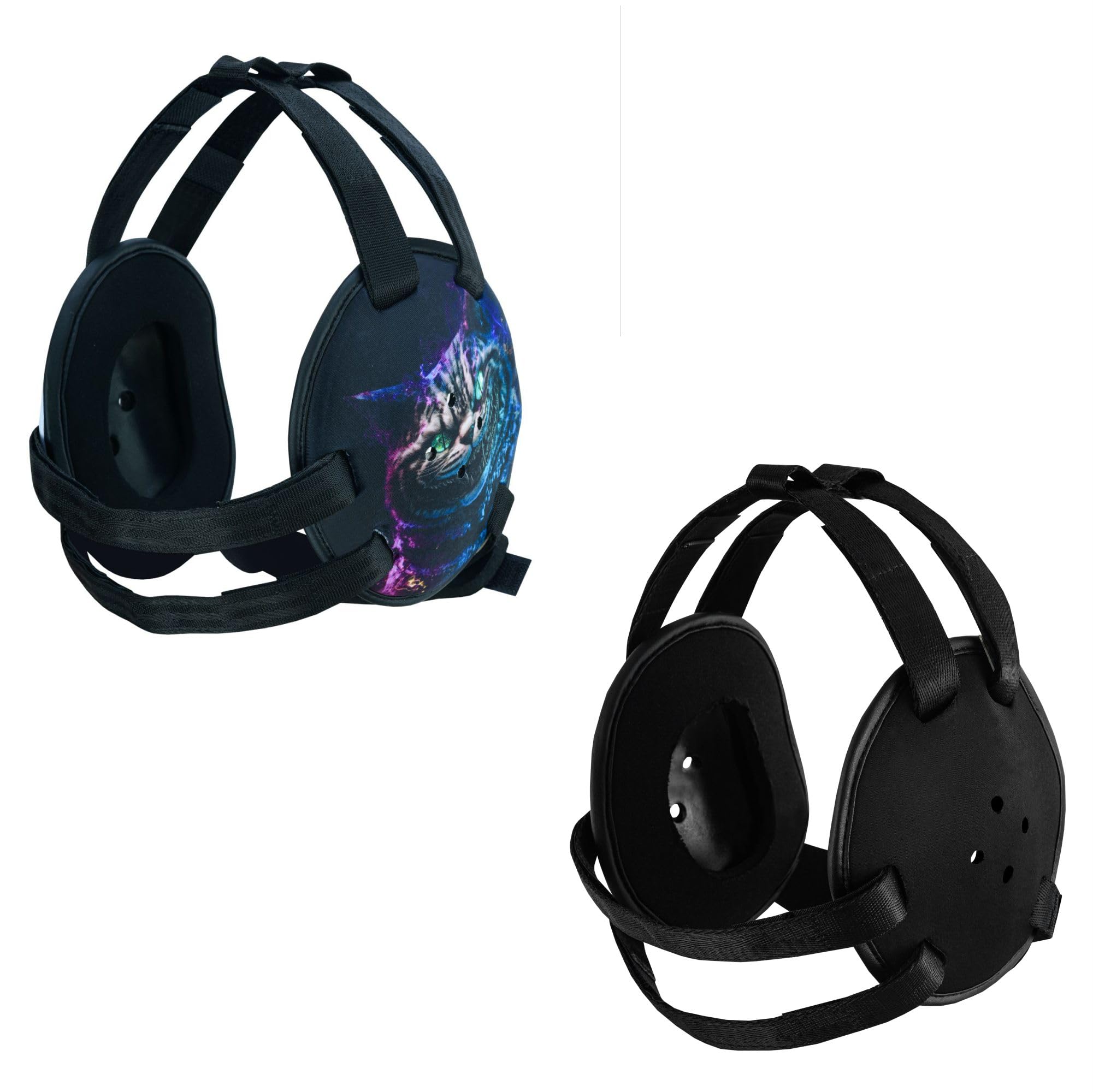 ROAR-INT Protège-oreilles pour BJJ - Design facile à régler - Casque de protection pour la lutte - MMA Jiu Jitsu, Chat/Noir (2 pièces ROAR-INT Protège-oreilles pour BJJ - Design facile à régler - Casque de protection pour la lutte - MMA Jiu Jitsu, Chat/Noir (2 pièces
