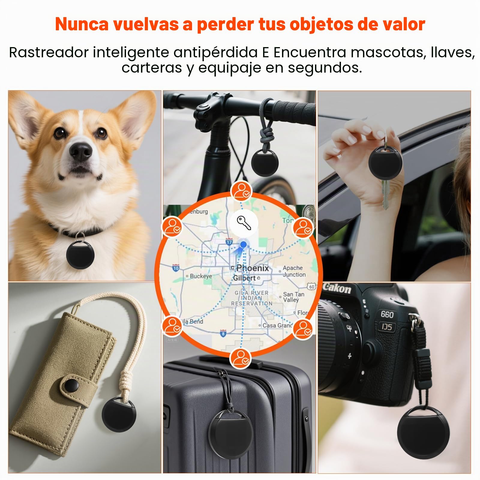 KozyOne Android Air Tracker - Etiqueta de Seguimiento Inteligente para Mascotas, Llaves y Equipaje con Seguimiento Global en Tiempo Real a través de la aplicación Find Hub de Google, 2 Unidad