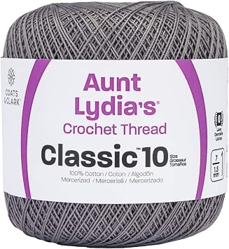Aunt Lydias Classic Crochet Thread Size 10-Stone