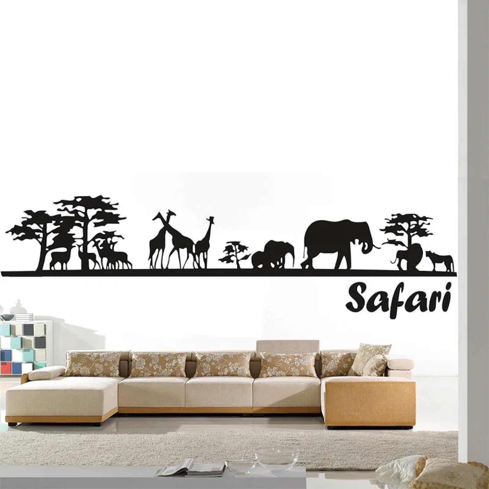 WEIMEIJIE Wildlife Park Children's Room Teen playroom wall Sticker Elephant Decal Living Room Home Decoration Decal