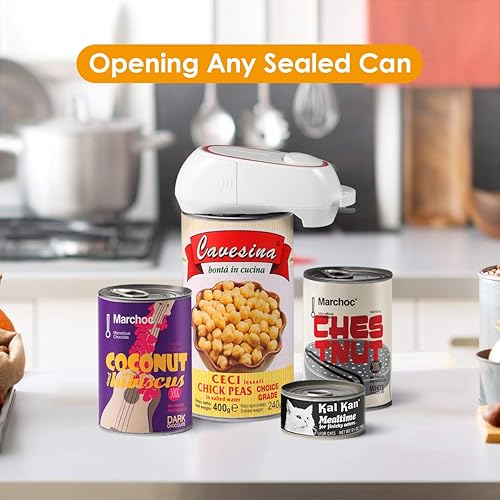 Miniatura 3 de Smooth Edge Electric Can Opener One-Touch Automatic Can Opener Opens Almost All Can Sizes Kitchen Utensils for Housewives Seniors and Arthritis