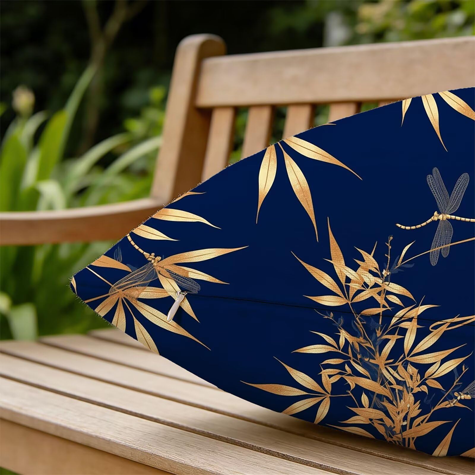 Generisch Outdoor Kissen Wetterfest 60x60cm Tier Dekokissen Kissenbezüge Blätter Kissenhülle Sommer Sofakissen für Wohnzimmer Schlafzimmer Garten Dekorative 2er Set. Q-3248