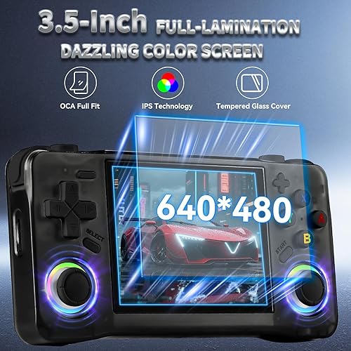 Miniatura 6 de XF35H - Consola de juegos de mano retro - Sistema Linux de código abierto, pantalla de laminación completa de 3.5 pulgadas, más de 18000 juegos