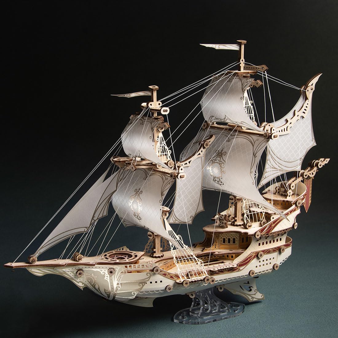 3D Holzpuzzle Piratenschiff Modell – Segelschiff Bausatz, Abenteuer, Wohnkultur Dekoration, kreatives Geschenk für Erwachsene und Jugendliche