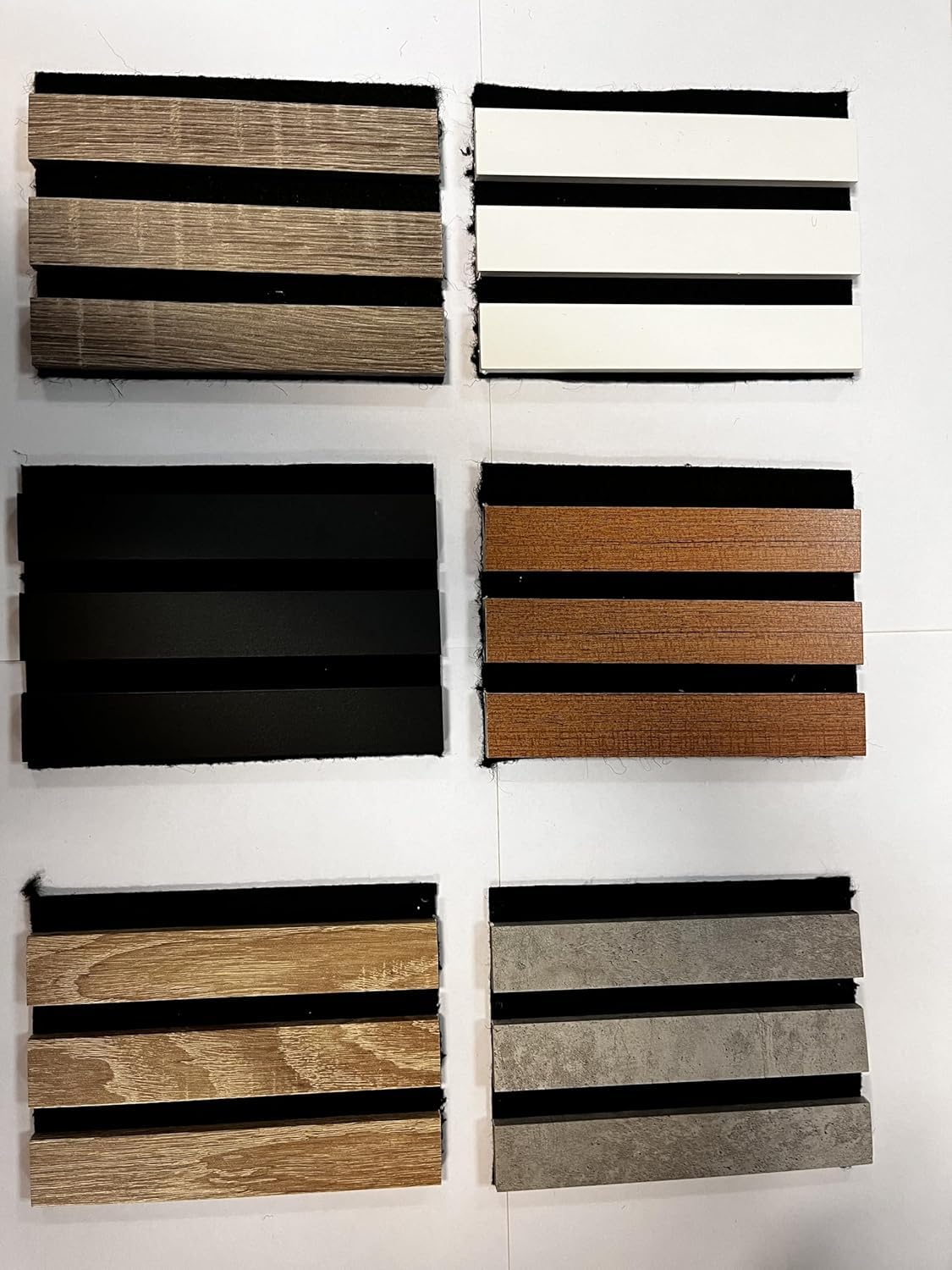 Paneles de pared de MDF, paneles acústicos, decoración de interiores, paneles de madera/revestimiento 3D (caja de muestra)