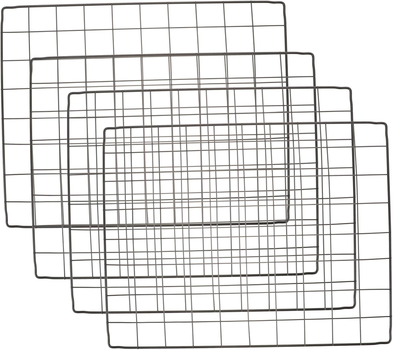 YARNOW 4pcs Metal Dog Playpen Panels Iron Mesh Fencing Indoor/Outdoor Rabbits Playpen Fence Easy to Install