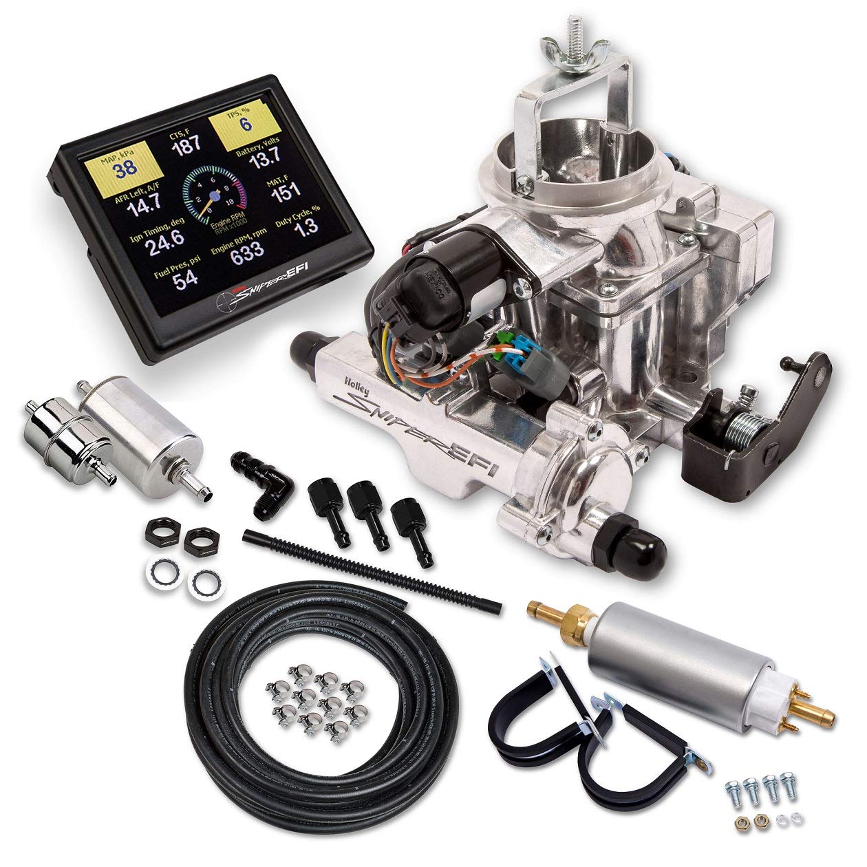 Buy NEW HOLLEY SNIPER EFI BBD CARBURETOR MASTER KIT,SHINY,2BBL,FUEL