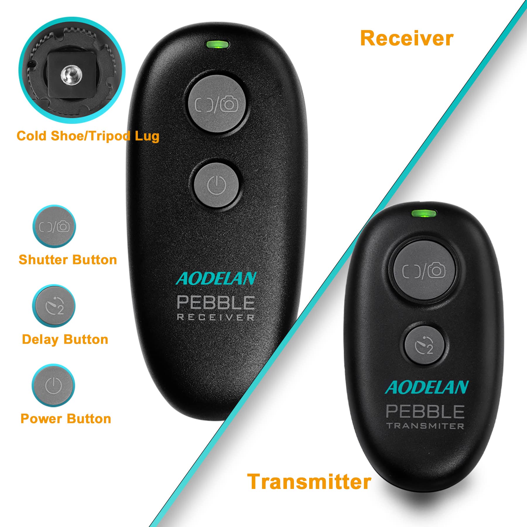 per Canon 2000D 90D Camera Remote Control, Wireless Shutter Release per Canon M6 Mark II T7 T7i EOS R EOS RP 7D Mark II 250D, Sostituisci Canon RS-60E3 RS-80N3