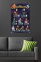 Vista 6 de Trends International Disney Descendants 3 - Póster de pared de cuadrícula, 22.37 x 34.00 pulgadas, paquete de póster y alfiler