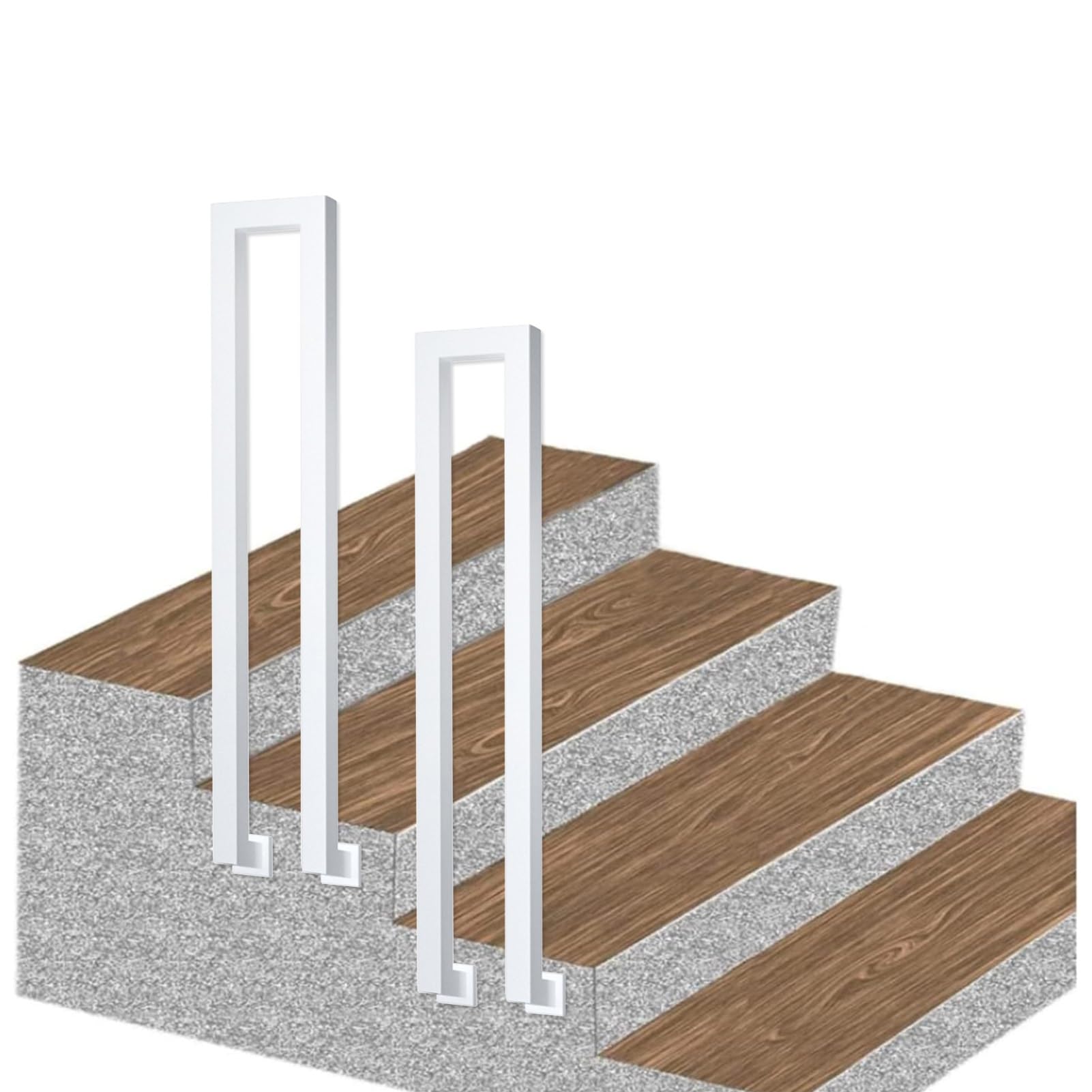 Rambarde d'escalier en Forme de U pour sécuriser le jardin