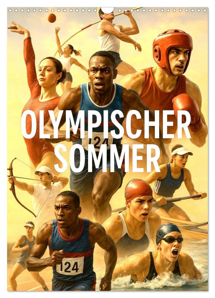 Olympic summer UK-Version (Wall Calendar 2026 DIN A3 Portrait), CALVENDO 12 Month Wall Calendar — image 1