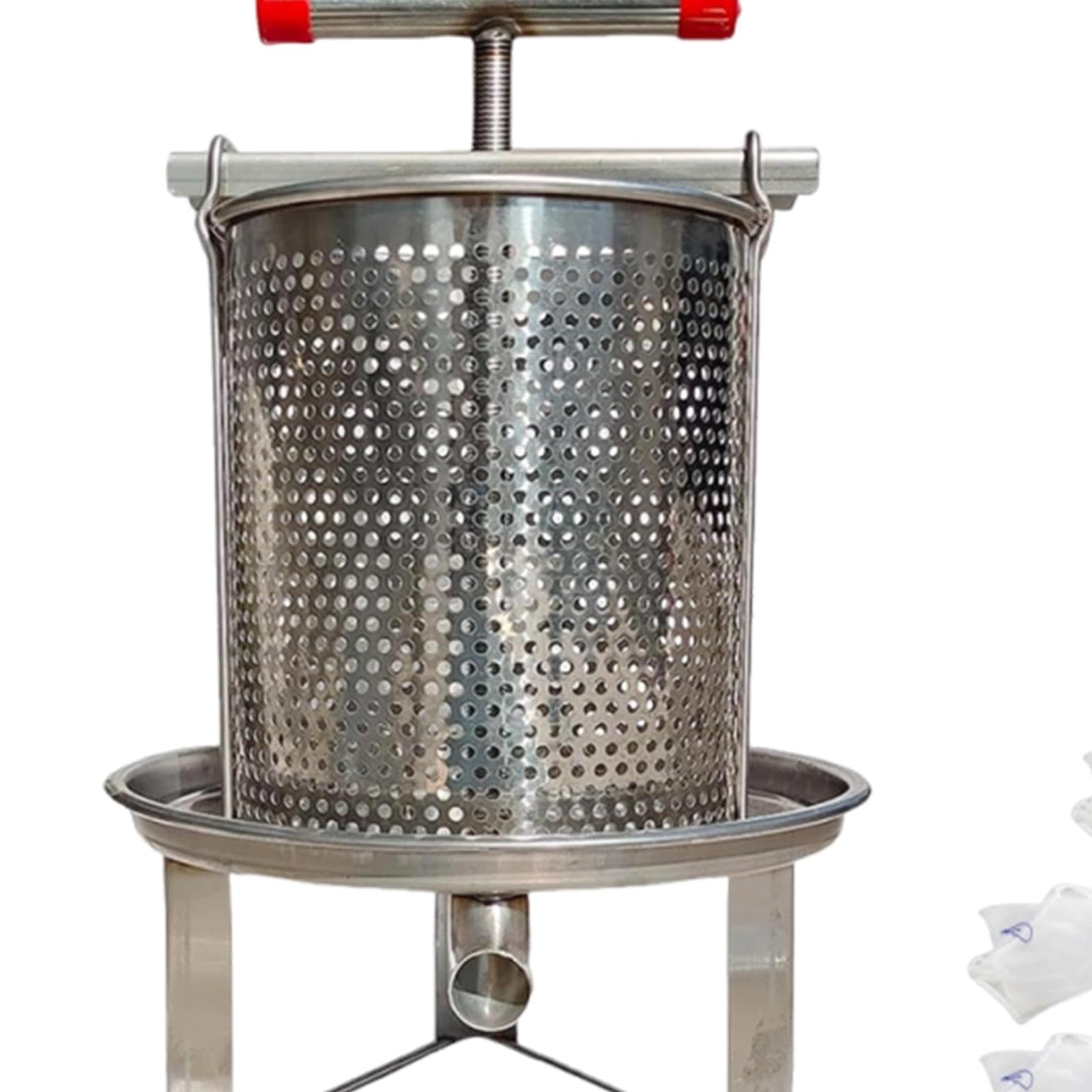 predolo Extractor de Miel y Prensa para Vino, Herramienta Manual para, 5 Mallas de Filtración