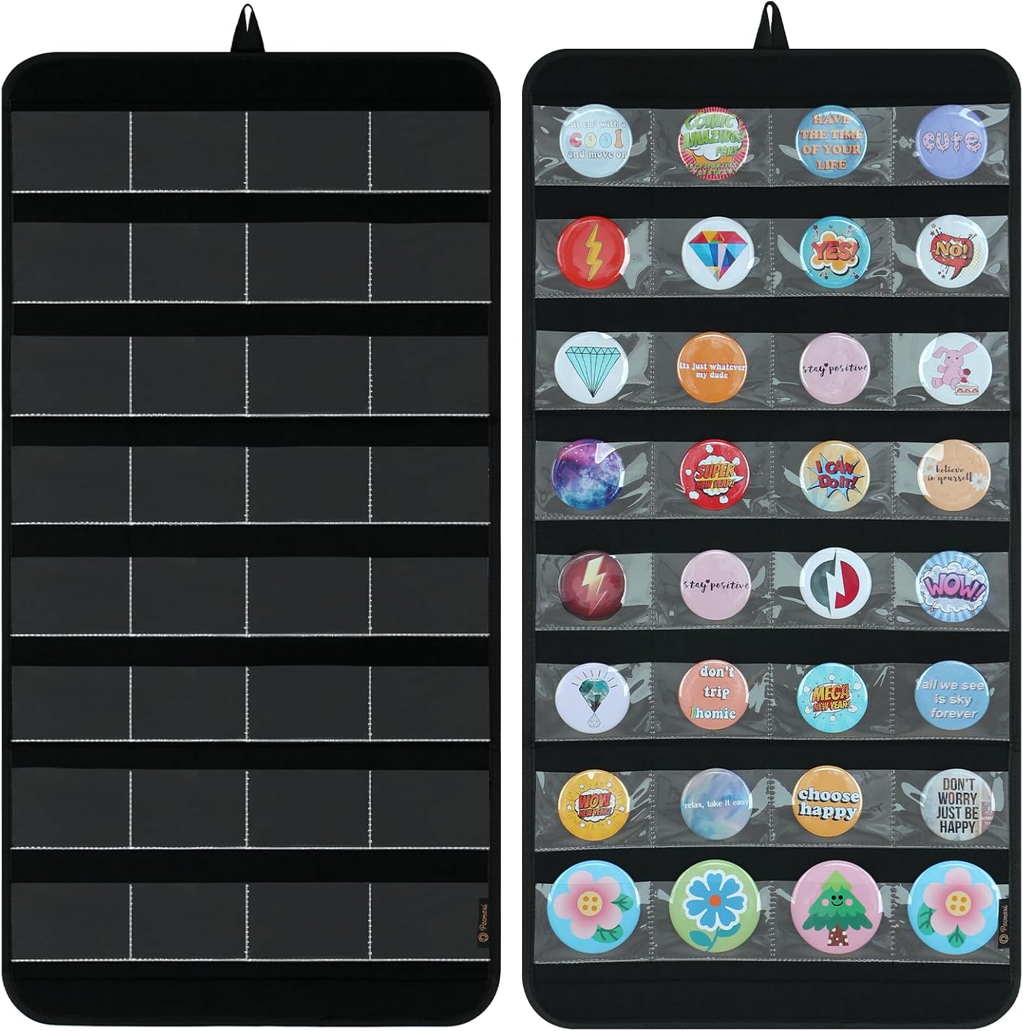 PACMAXI Wall Hanging Badge Button Pins Organizer Display Storage Stand