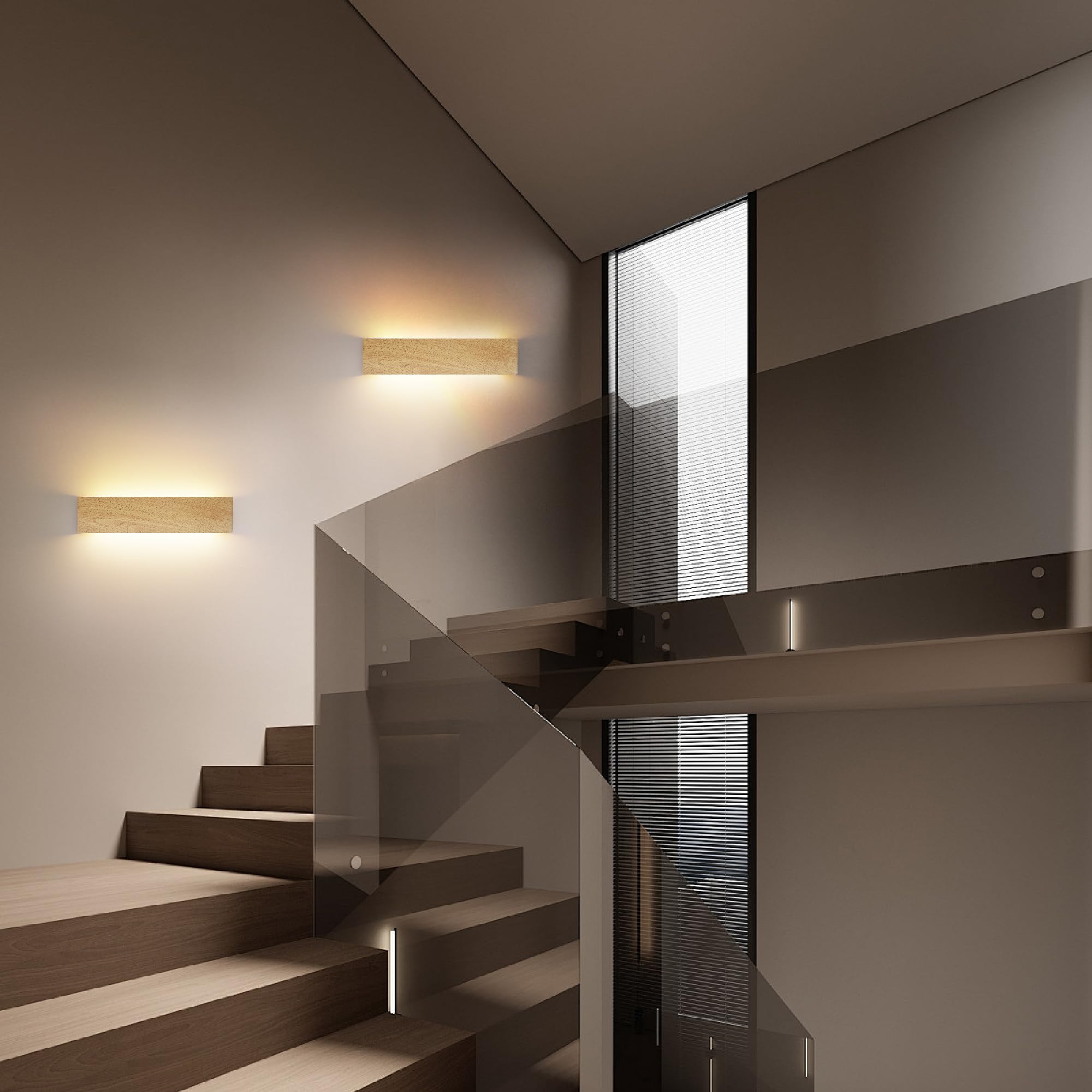XXINLOOY Indoor LED Wall Light 24W/16.14 inch, Up Down Wall Sconce, 3 CCT Adjustable with Memory Function - Image 4