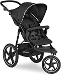 Hauck 3-Wheel Toutes les Poussettes Terrain avec Raincover, XL Pneumatique Air Roues, Fenêtre en mesh et poignée réglable en hauteur, UPF 50+ - De la naissance jusqu'à la naissance 48.5lbs