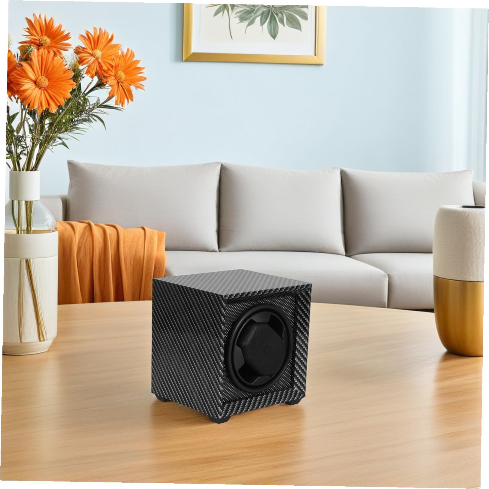 Carica Orologi Automatico Singolo Motore Silenzioso, Compatibilità, Struttura in Mdf e Abs, per Scrivania e Ufficio, Alimentazione USB Regolabile