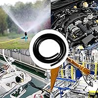 Vista 7 de QuQuyi Manguera de vacío de silicona de 1 pulgada (0.984 in) de diámetro interior x 1-14 pulgadas de diámetro exterior de silicona negra, alta