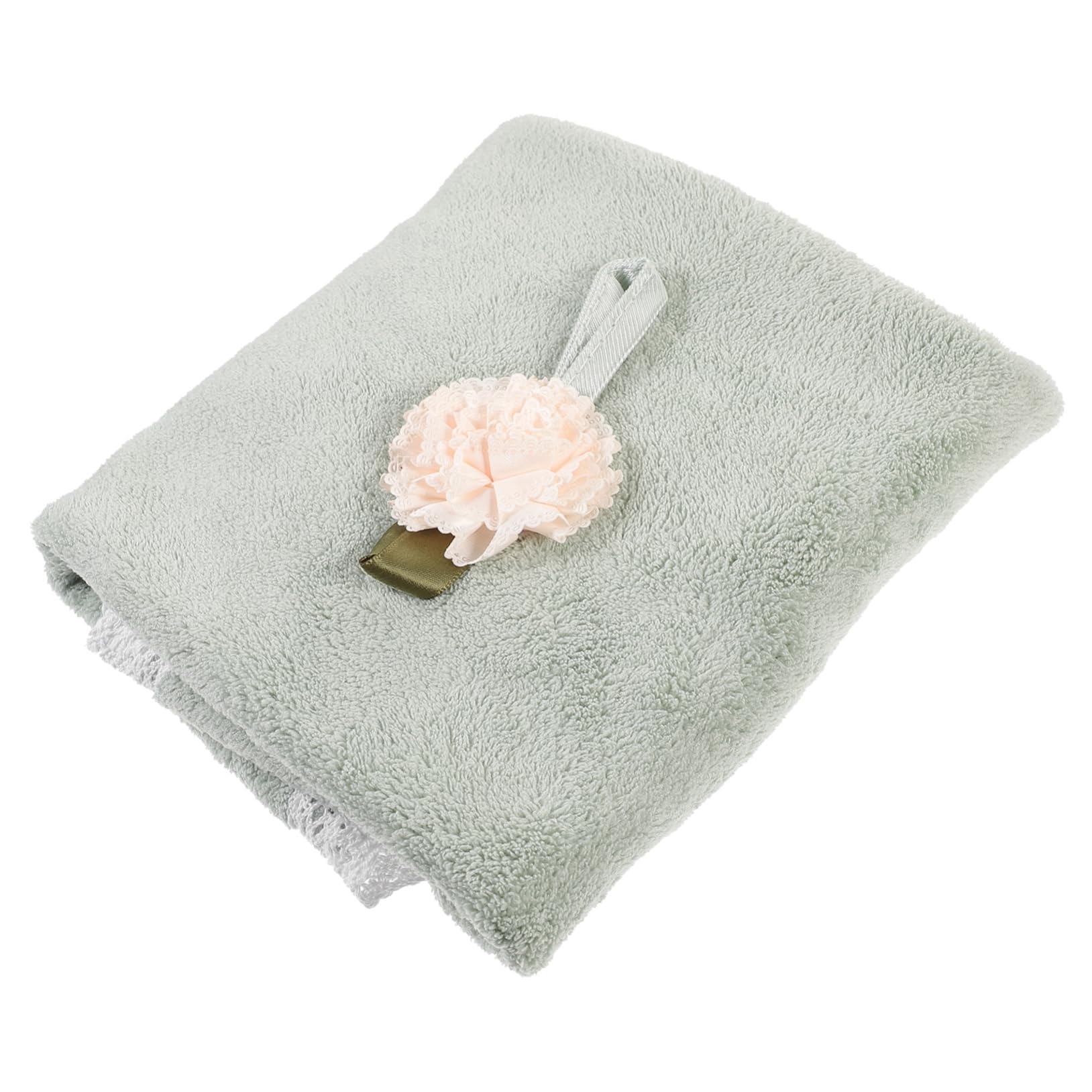 PRETYZOOM 1pc Round Coral Fleece Hand Towel Soft Absorbent Small Towel for Kitchen and Bathroom Quick-Drying Space-Saving Design for Draining Easy to