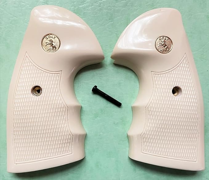 Amazon.com : Colt Python Grips, Colt 2021 Anaconda Grips Bonded Ivory ...