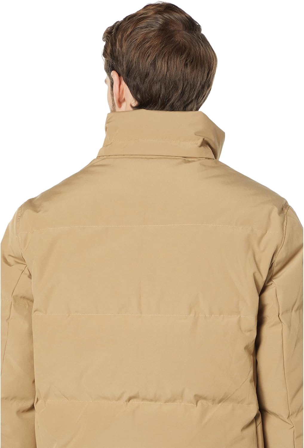 Cole Haan Men's Short Down Parka With Hooded Down Coat - Image 4