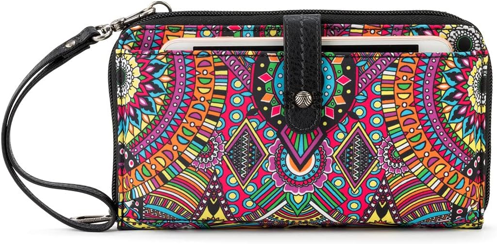 SakrootsSakroots Large Smartphone Crossbody Bag in Eco-Twill, Convertible Purse with Detachable Wristlet Strap