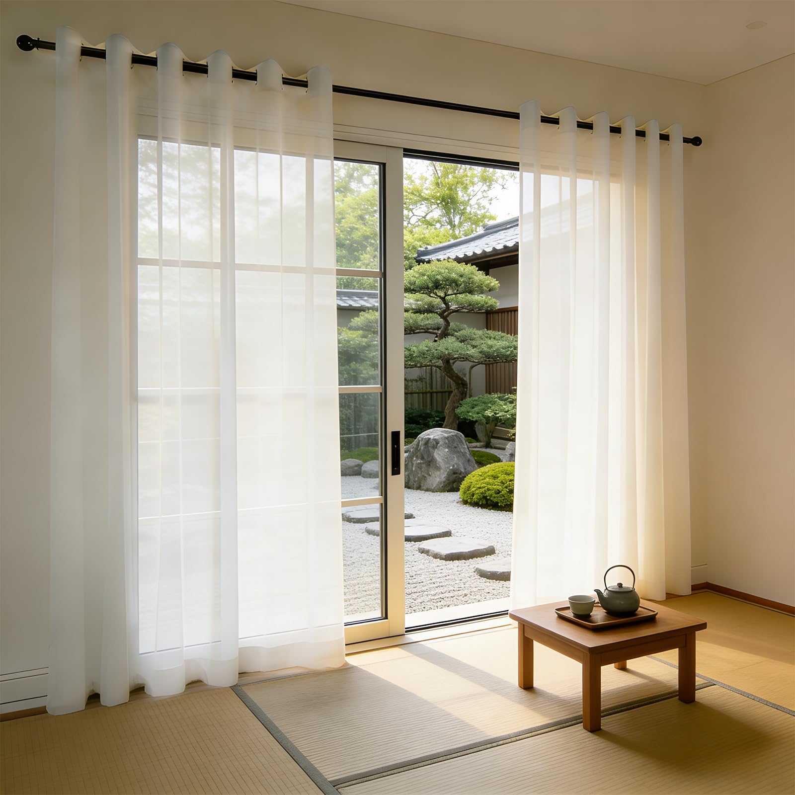Rideaux Voilages Fenetre Blancs pour Ambiance Cosy Maison