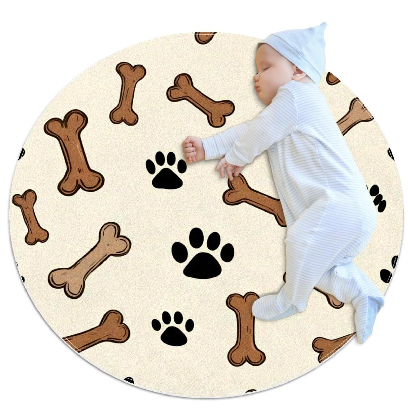 Tapis de salle de bain antidérapant rond 1m chambre lit canapé