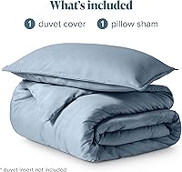 Vista 215 de Bare Home Funda de edredón extra larga – Premium 1800 súper suave – Funda de edredón ligera y fresca – Ropa de cama suave y transpirable