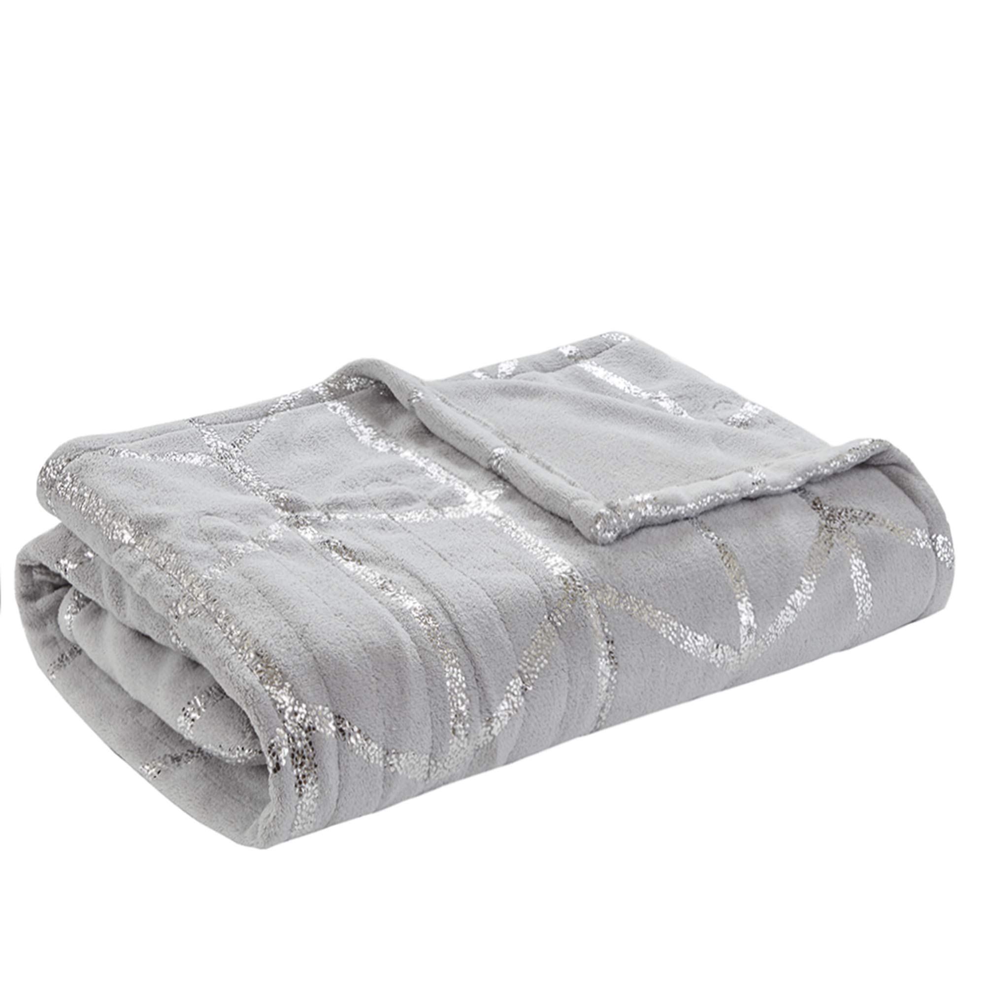 Amazon.com: Sleep Philosophy True North Raina Electric Blanket Plush  Throws-Low EMF-50 x 60-Metallic Geometric Print Cozy Soft-3-Setting Heat  Controller-5 Years Warranty, 50X60 Inches, Grey : Home u0026 Kitchen