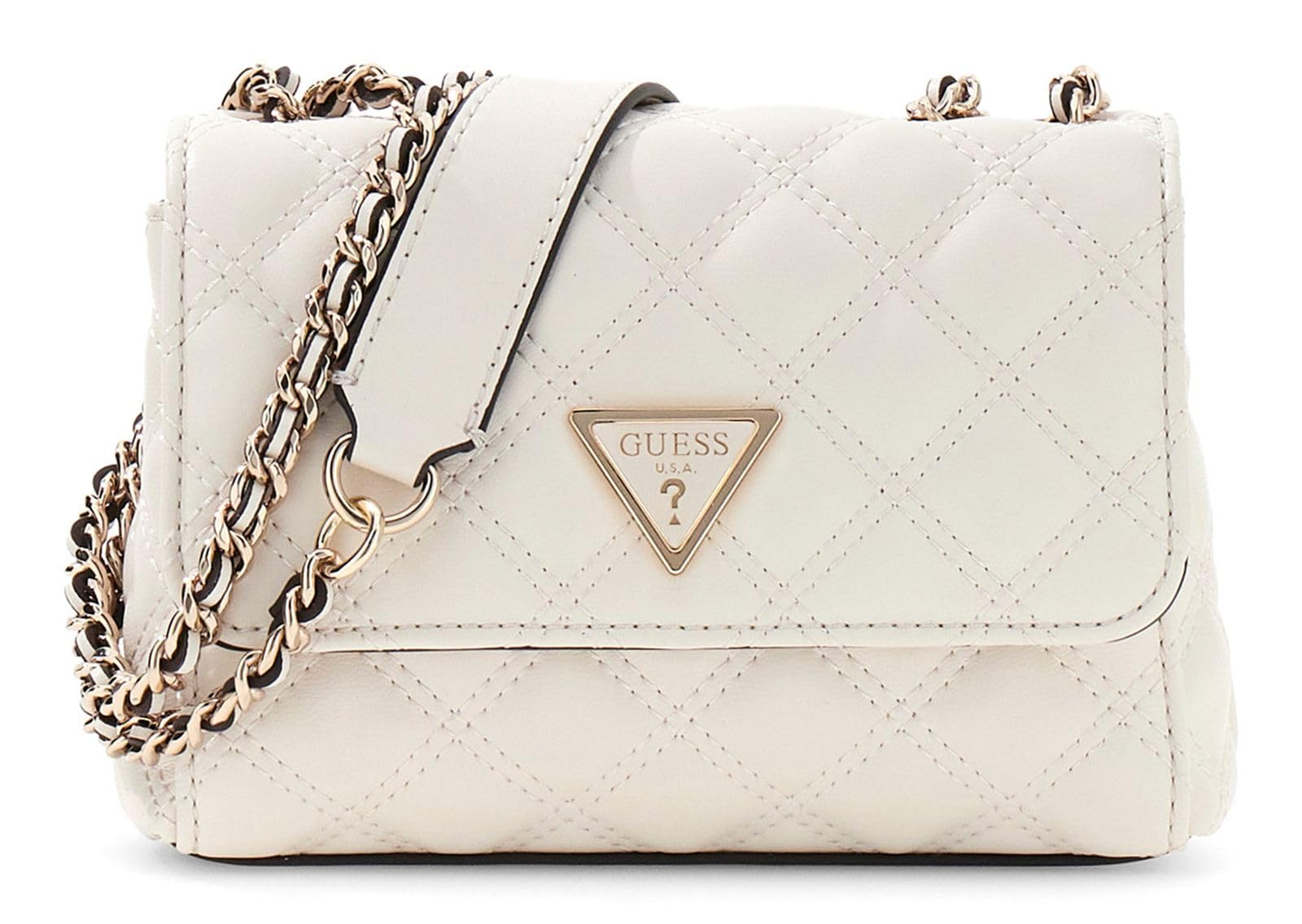 Sac à main GUESS Giully II mini convertible blanc crème pour libérer vos mains