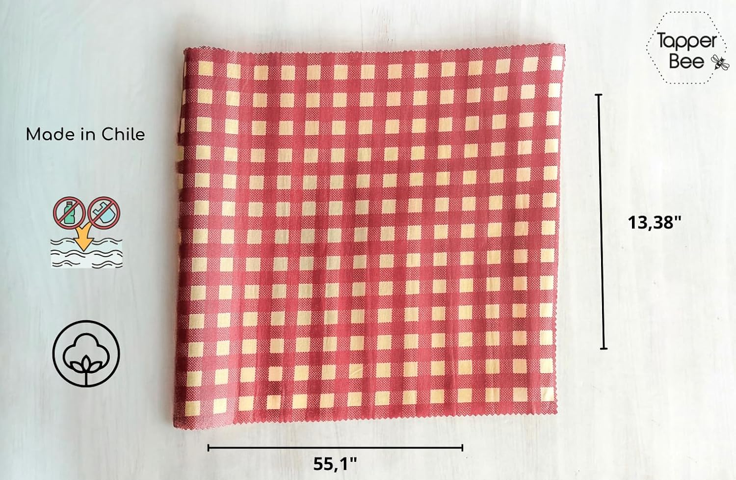 Beeswax Wraps – Reusable Food Wraps Keep Food Fresh Longer, Plastic Wrap Alternative, Eco-Friendly, BPA Free Storage