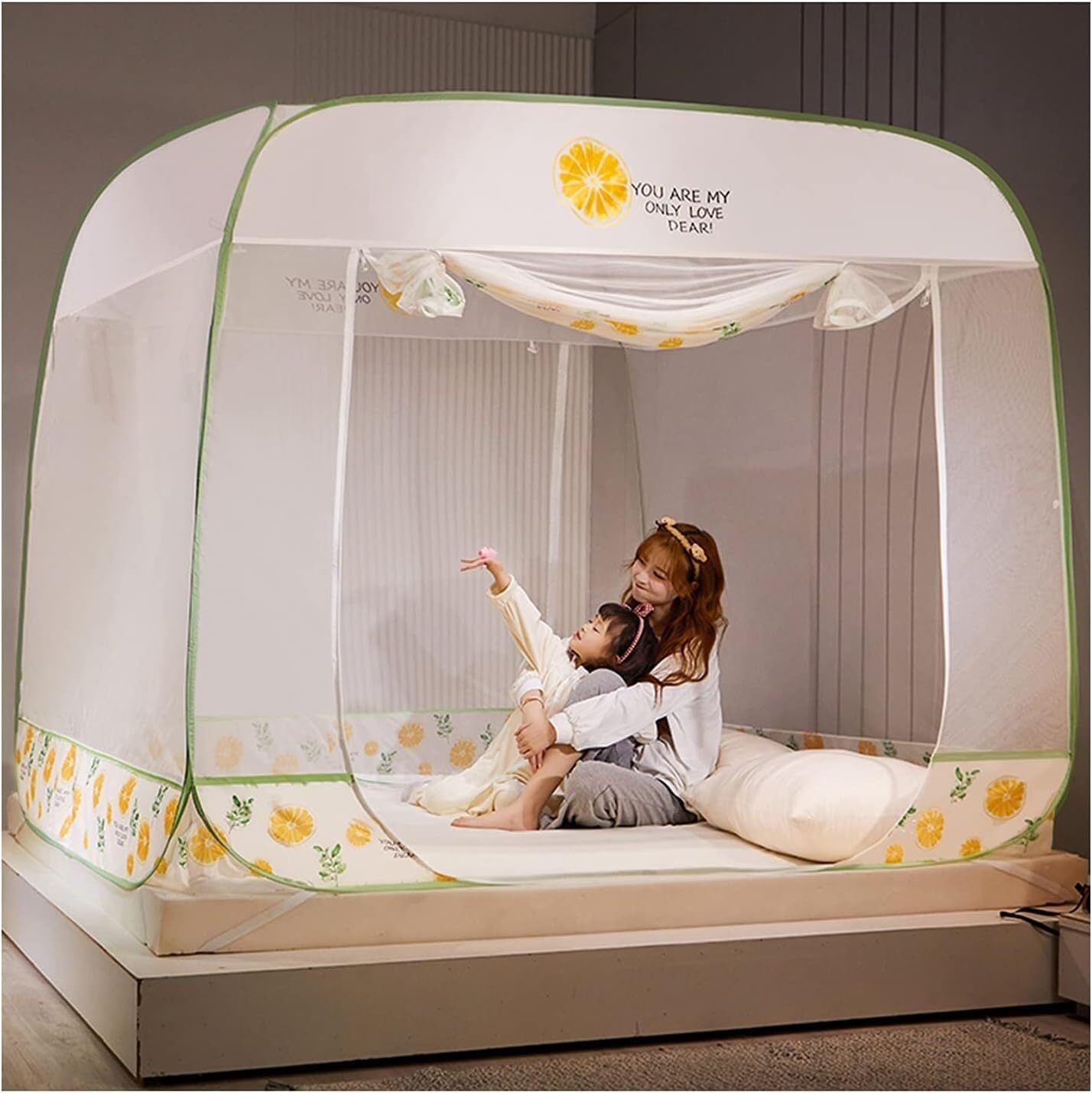 Mosquito Net Outdoor Mosquito Net, Portable Pop-up Mosquito Net, Installation Bedroom Mosquito Net for Bed(Style 2,1.2m)